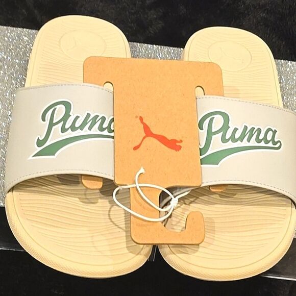 Puma Cool Cat 2.0 Retro Court Signature Logo Slide Sandals - Picture 4 of 6